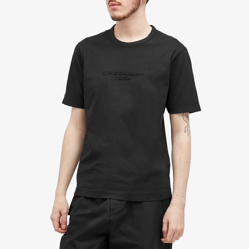 CP Company Men's Large Logo T-Shirt Black